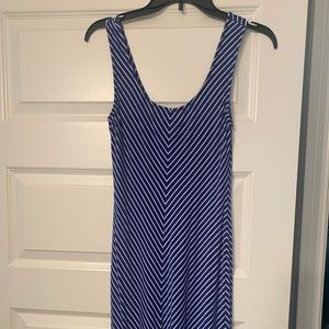 Xs/s Royal Blue and white striped long dress!